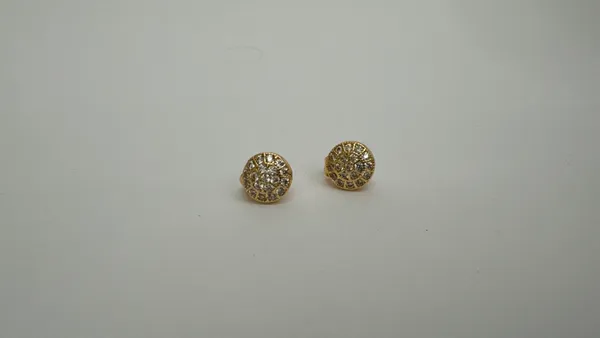 Gold_Tone_Round_Stud_Earrings_for_Women