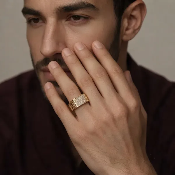 Gold_Tone_Rhinestone_Signet_Ring_For_Men
