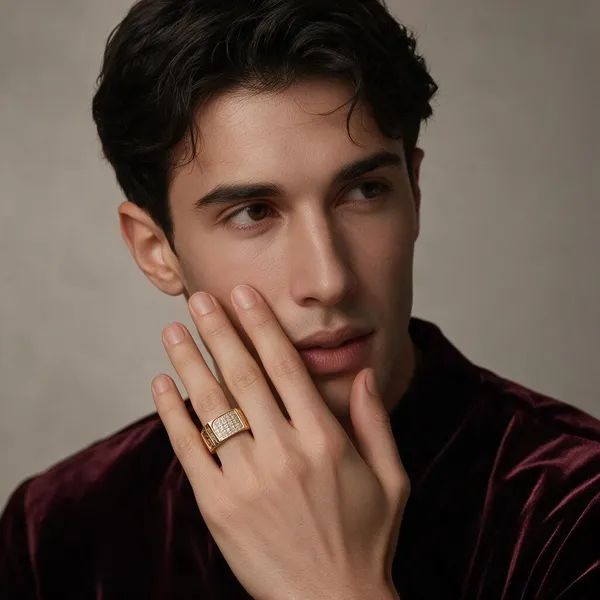 Gold_Tone_Rhinestone_Signet_Ring_For_Men