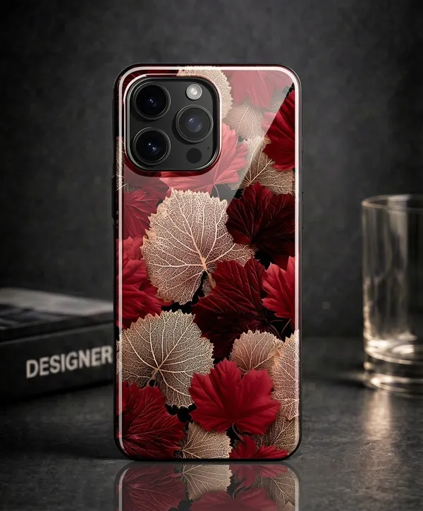 Red__Rubber_And_Glass_Phone_Case
