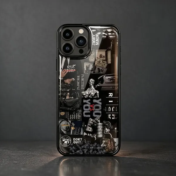 Black_Printed_Protective_Phone_Case