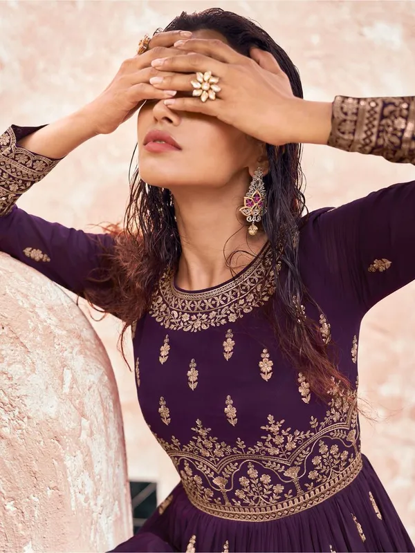 Party_Ready_Georgette_Salwar_Suit_With_Santoon_Bottom_Default_Title