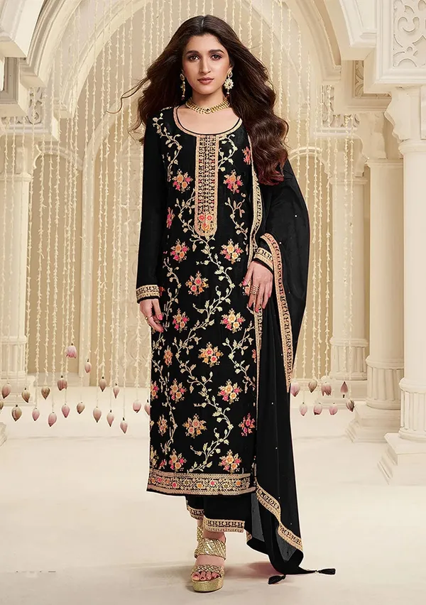 Black_Designer_Pure_Viscose_Jaquard_Salwar_Suit_With_Heavy_Chinon_Silk_Dupatta_Default_Title