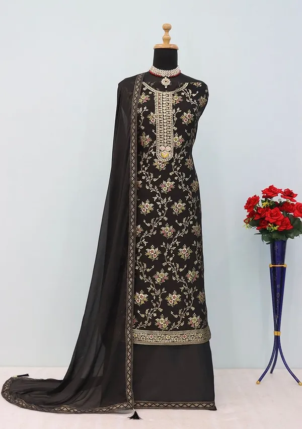 Black_Designer_Pure_Viscose_Jaquard_Salwar_Suit_With_Heavy_Chinon_Silk_Dupatta_Default_Title