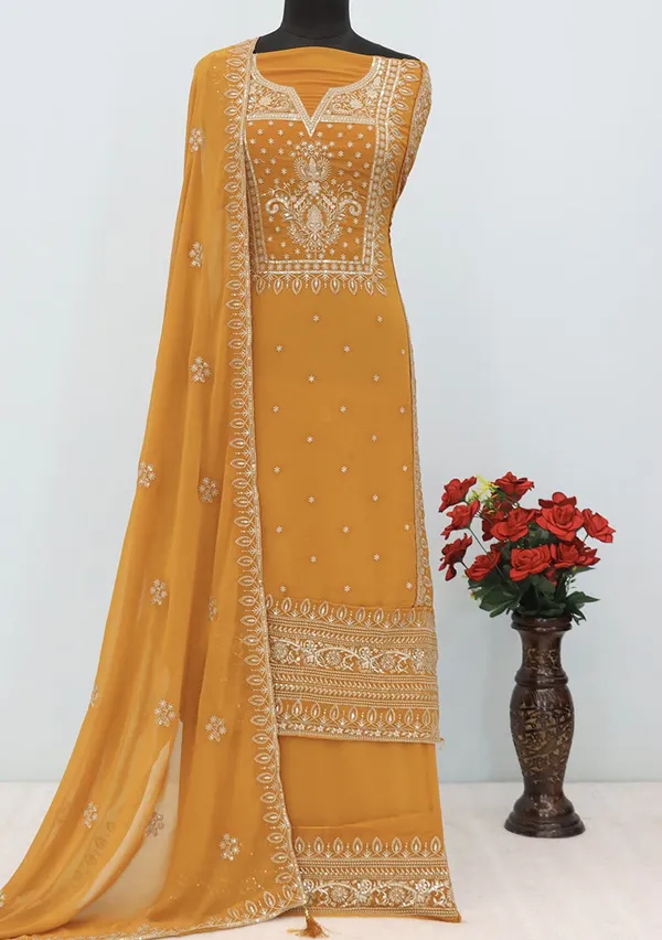 Yellow_Heavy_Faux_Georgette_Salwar_Suit_With_Georgette_Dupatta_Default_Title