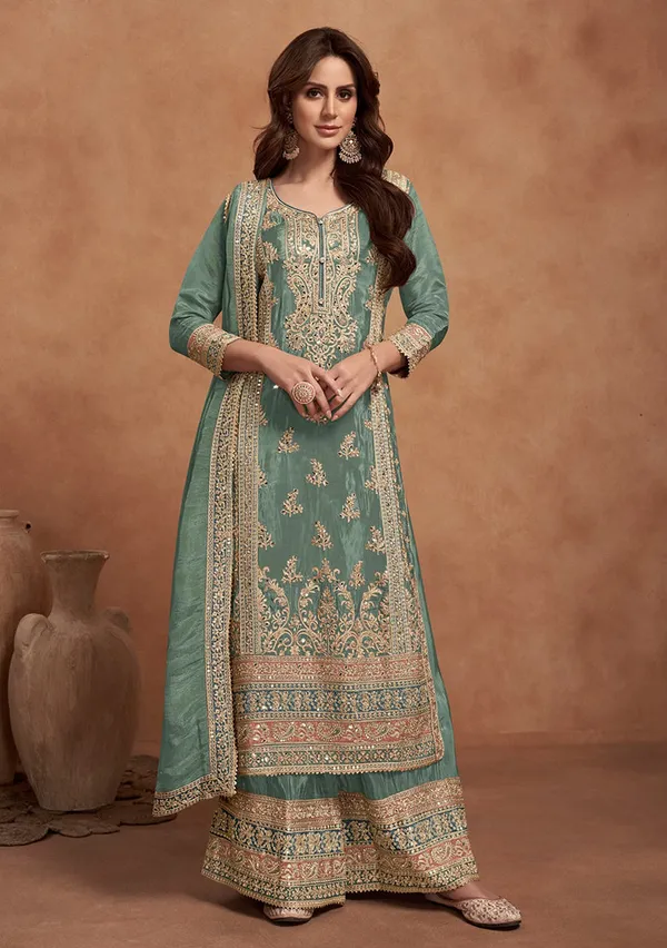 Sea_Green_Embroidered_Heavy_Vichitra_Salwar_Suit_Default_Title