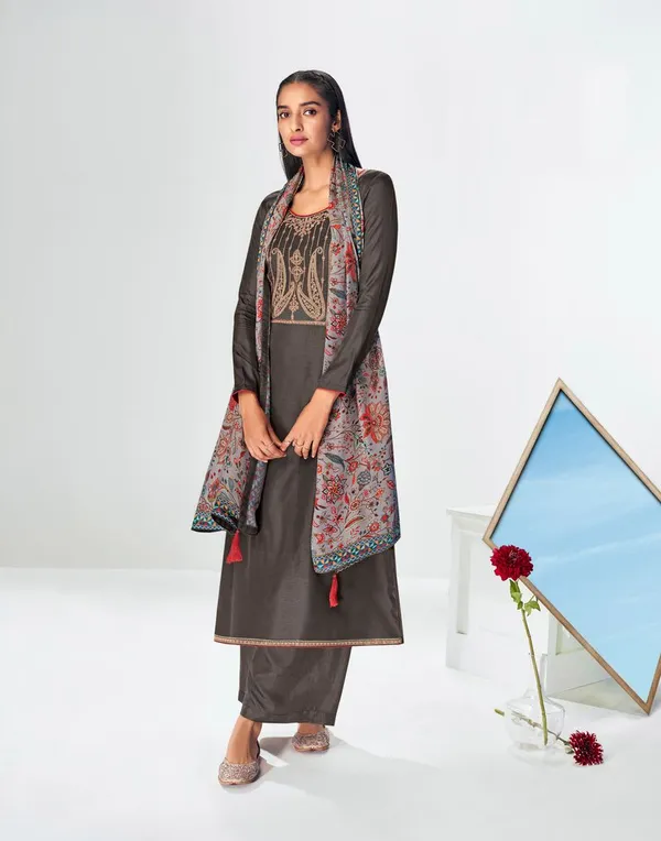 Premium_Tussah_Silk_Top_With_Jam_Satin_Cotton_Bottom_Pure_Gaji_Silk_Dupatta_Default_Title