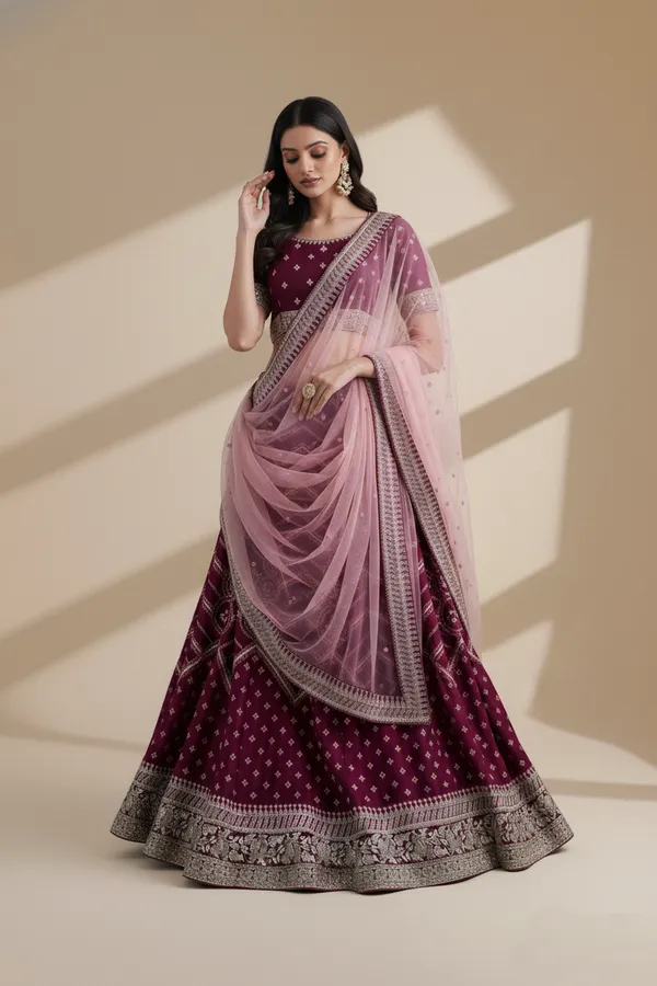 Magenta_Luxury_Silk_Georgette_Semi_Stitched_Function_Wear_Lehenga_Choli_Default_Title