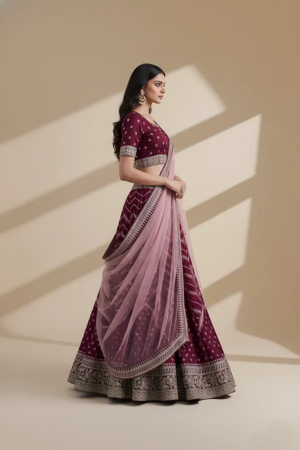 Magenta_Luxury_Silk_Georgette_Semi_Stitched_Function_Wear_Lehenga_Choli_Default_Title