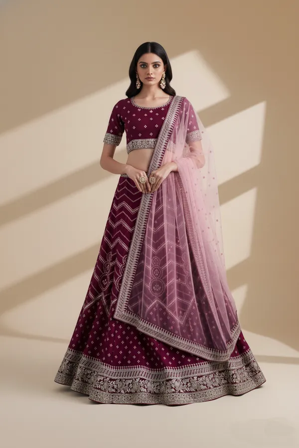 Magenta_Luxury_Silk_Georgette_Semi_Stitched_Function_Wear_Lehenga_Choli_Default_Title