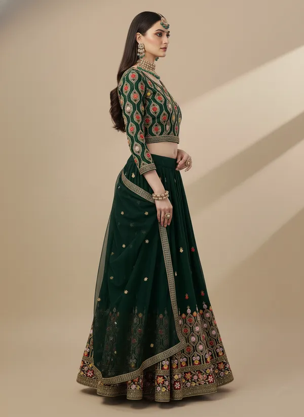Green_Designer_Faux_Georgette_Sequin_Zari_Work_Function_Wear_Lehenga_Choli_Default_Title