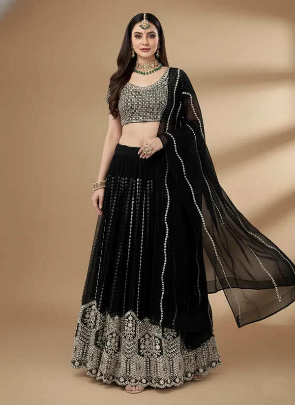 Black_Designer_Faux_Georgette_Sequence_Work_Function_Wear_Lehenga_Choli_Default_Title