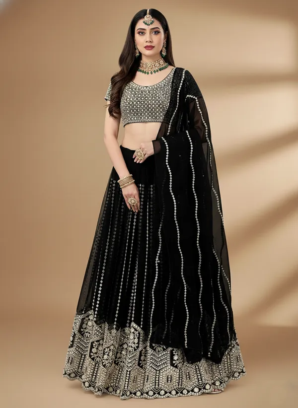 Black_Designer_Faux_Georgette_Sequence_Work_Function_Wear_Lehenga_Choli_Default_Title