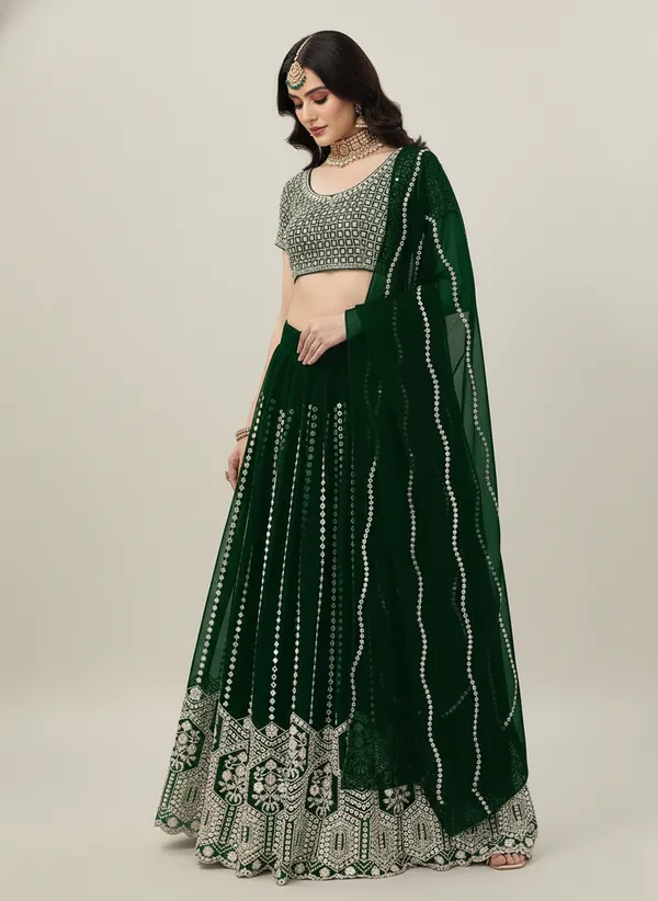 Green_Party_Wear_Faux_Georgette_Sequence_Work_Lehenga_Choli_Default_Title