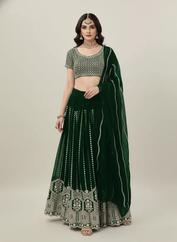 Green_Party_Wear_Faux_Georgette_Sequence_Work_Lehenga_Choli_Default_Title