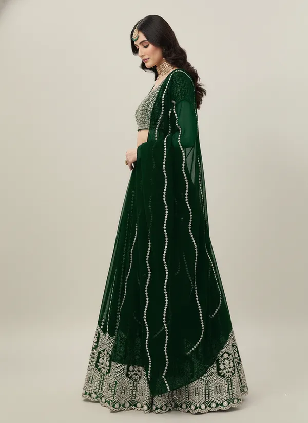 Green_Party_Wear_Faux_Georgette_Sequence_Work_Lehenga_Choli_Default_Title