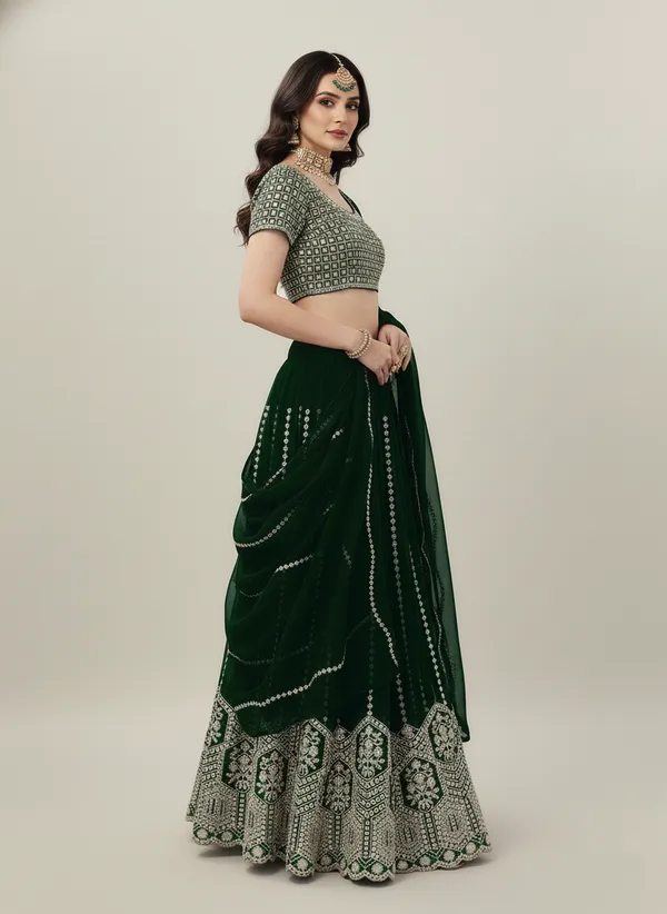Green_Party_Wear_Faux_Georgette_Sequence_Work_Lehenga_Choli_Default_Title
