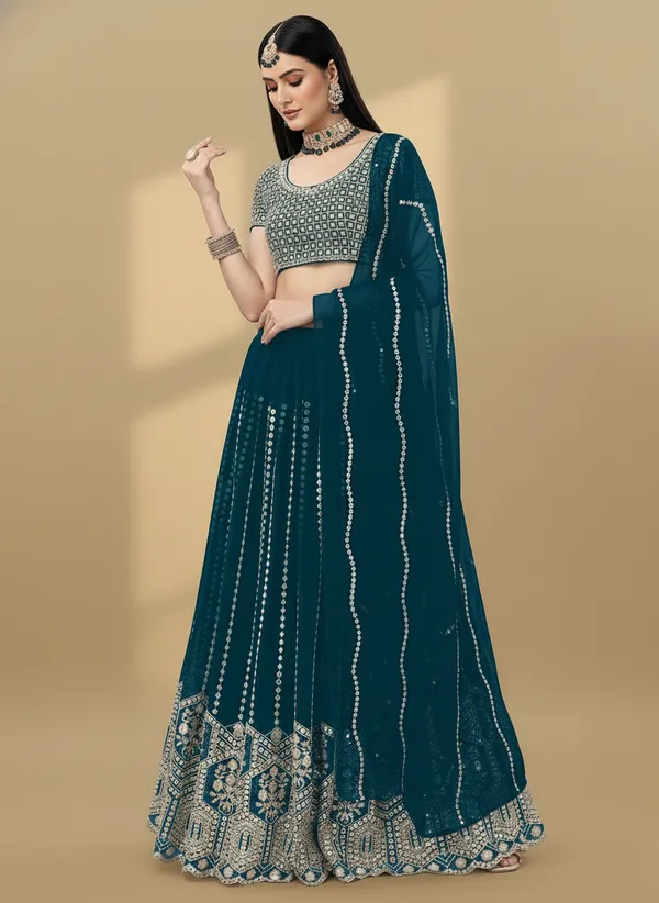 Teal_Readymade_Heavy_Faux_Georgette_Sequence_Work_Lehenga_Choli_Default_Title