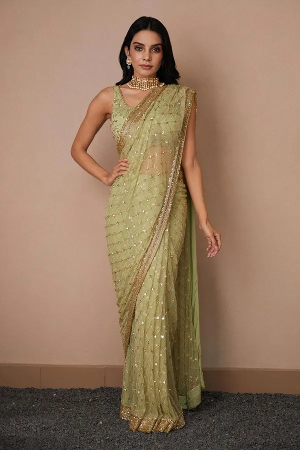 Green_Party_Wear_Designer_Heavy_Net_Saree_Default_Title