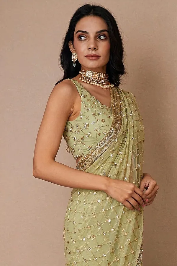 Green_Party_Wear_Designer_Heavy_Net_Saree_Default_Title