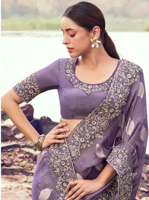 Purple_Premium_Designer_Tissue_Silk_Saree_Default_Title