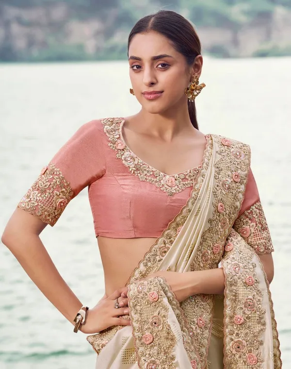 Chiku_Party_Wear_Designer_Satin_Silk_Saree_Default_Title
