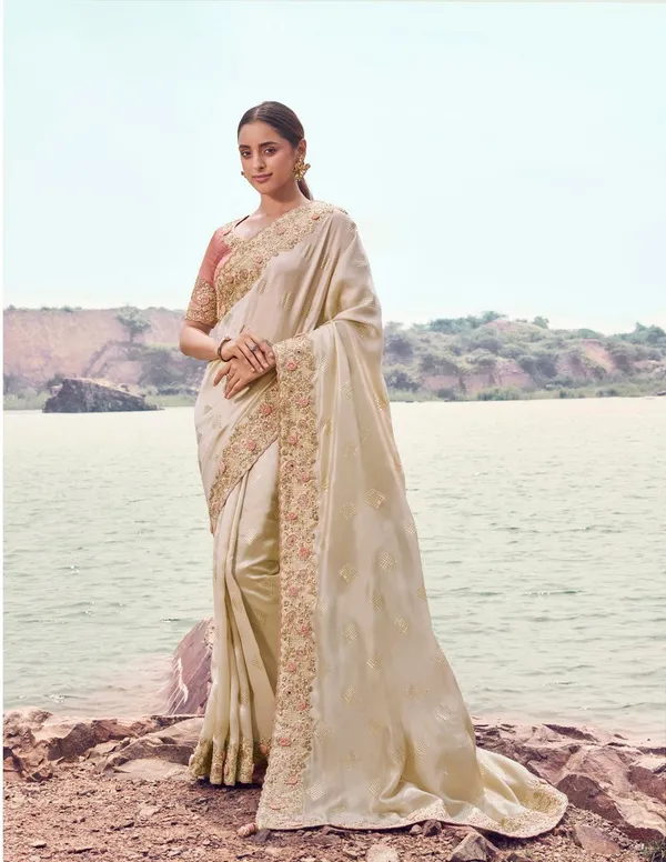 Chiku_Party_Wear_Designer_Satin_Silk_Saree_Default_Title