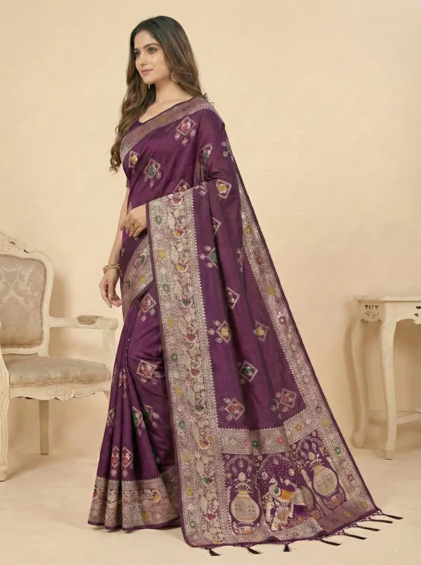 Royal_Purple_Color_Handwoven_Silk_Saree_With_Traditional_Motifs_Default_Title