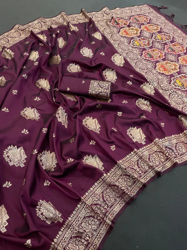 Ethnivo_Amethyst_Royale_Woven_Silk_Saree_Default_Title