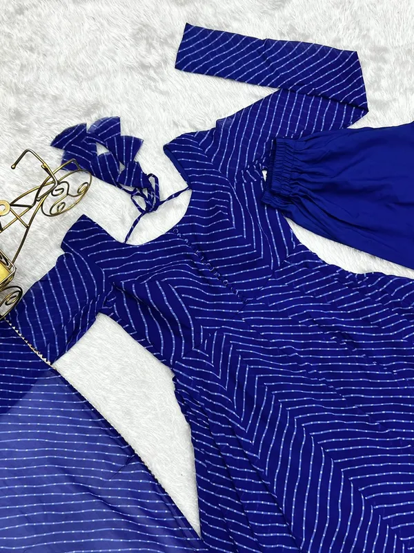 Royal_Blue_Stripe_Anarkali_Readymade_Suit