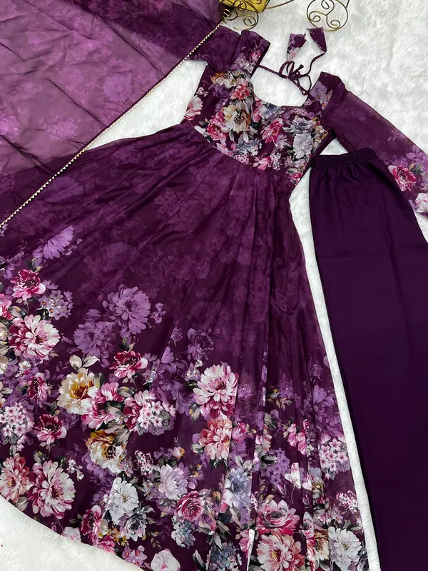 Wine_Festive_Party_Wear_Designer_Soft_Organza_Silk_Readymade_Suit
