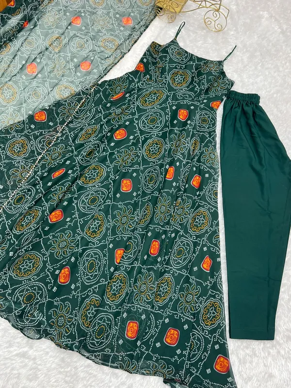 Ethnivo_Dark_Green_Party_Wear_Designer_Printed_Readymade_Suit