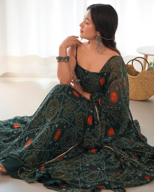 Ethnivo_Dark_Green_Party_Wear_Designer_Printed_Readymade_Suit