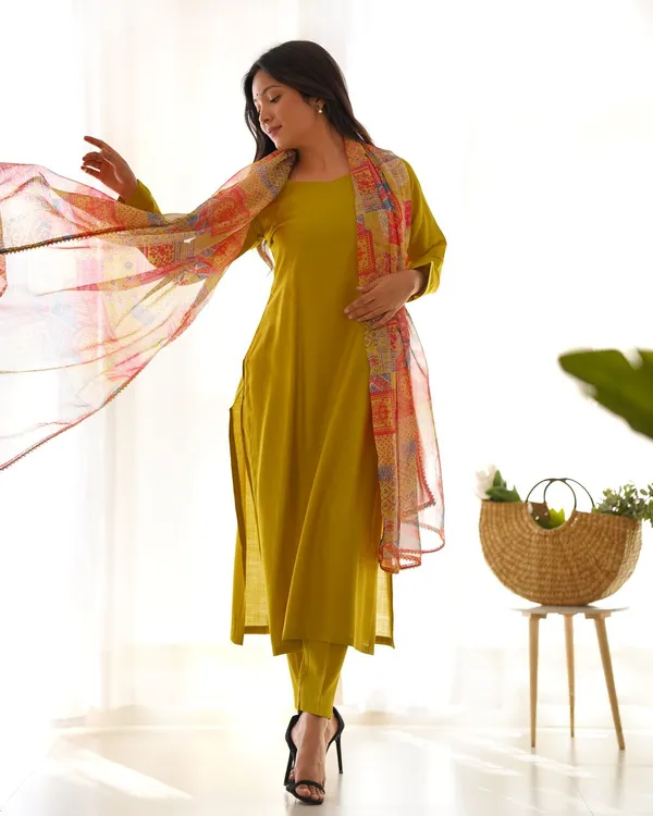 Mustard_Festive_Wear_Designer_Pure_Viscose_Readymade_Suit
