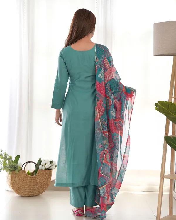 Sea_Green_Ethnic_Wear_Designer_Pure_Viscose_Readymade_Suit