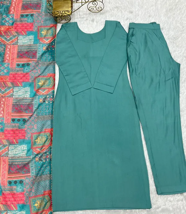 Sea_Green_Ethnic_Wear_Designer_Pure_Viscose_Readymade_Suit