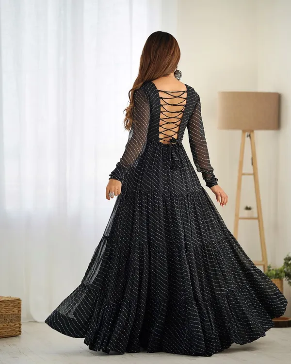 Black_Festive_Wear_Designer_Heavy_Pure_Soft_Fox_Georgette_Readymade_Suit