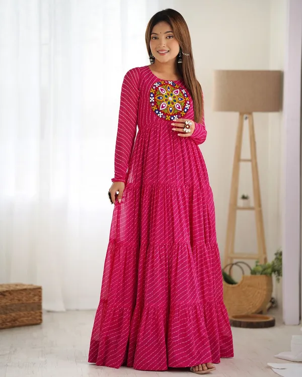 Ethnivo_Pink_Festive_Wear_Designer_Readymade_Suit