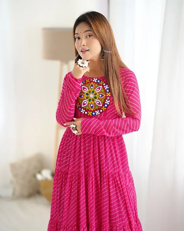 Ethnivo_Pink_Festive_Wear_Designer_Readymade_Suit