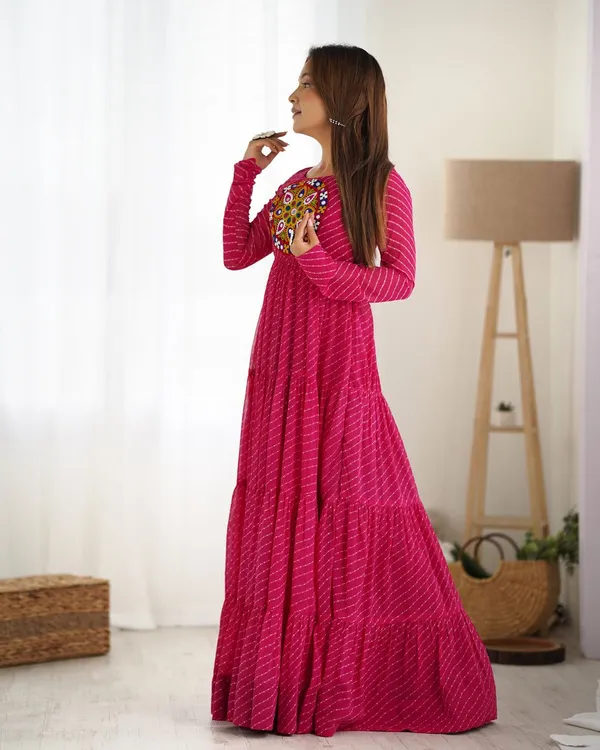 Ethnivo_Pink_Festive_Wear_Designer_Readymade_Suit