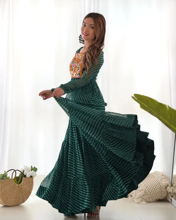 Ethnivo_Green_Festive_Wear_Designer_Readymade_Suit
