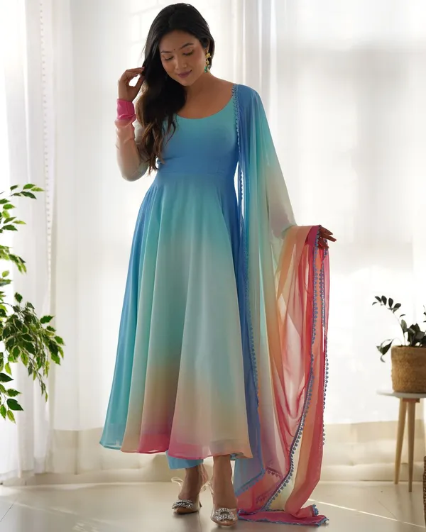 Multicolor_Traditional_Wear_Designer_Soft_Georgette_Readymade_Suit