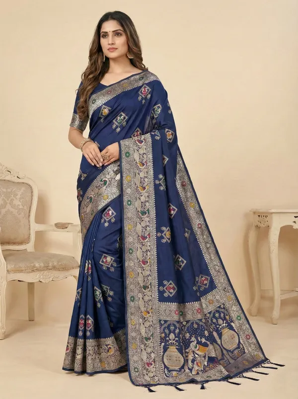 Royal_Blue_Handwoven_Silk_Saree_Default_Title