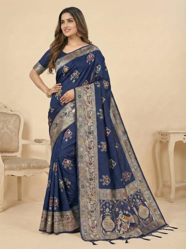 Royal_Blue_Handwoven_Silk_Saree_Default_Title