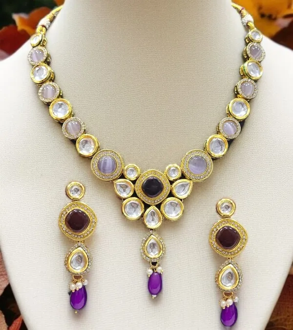 Classic_Premium_Purple_Party_Wear_Necklace_Set_Default_Title