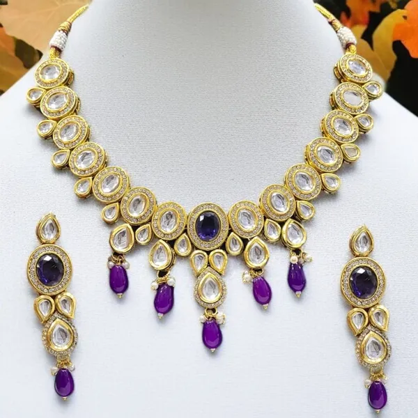 Purple_Classic_Function_Wear_Necklace_Set_Default_Title