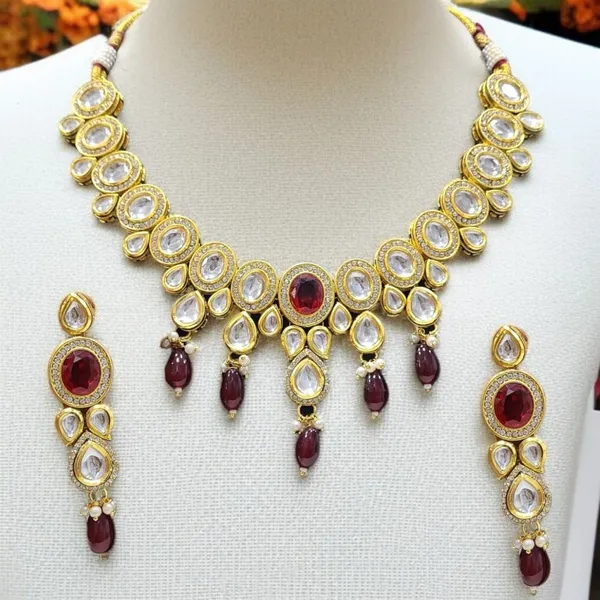 Maroon_Party_Wear_Necklace_Set_Classic_Design_Default_Title