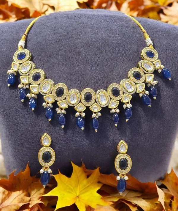 Blue_Necklace_Set_Party_Wear_Default_Title