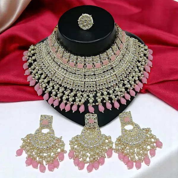 Classic_Premium_Function_Wear_Pink_Necklace_Set_Default_Title