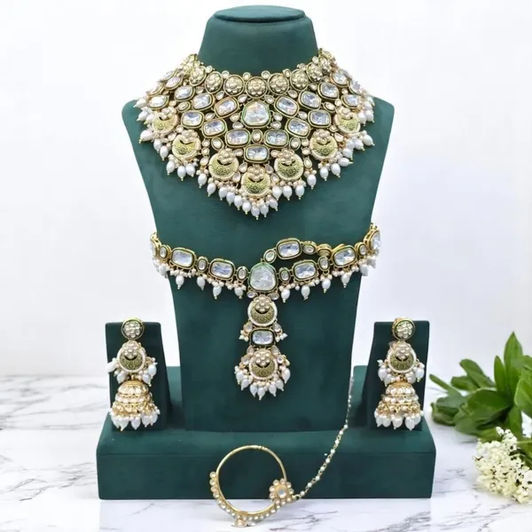 White_Classic_Premium_Choker_Necklace_Set_Default_Title